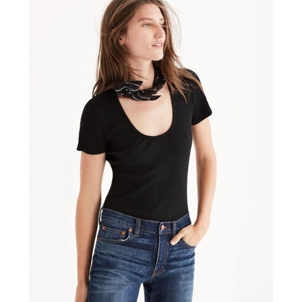 NWT Chic Women's Madewell Cameo Scoop Rib Bodysuit- S OLDSTOCK‎